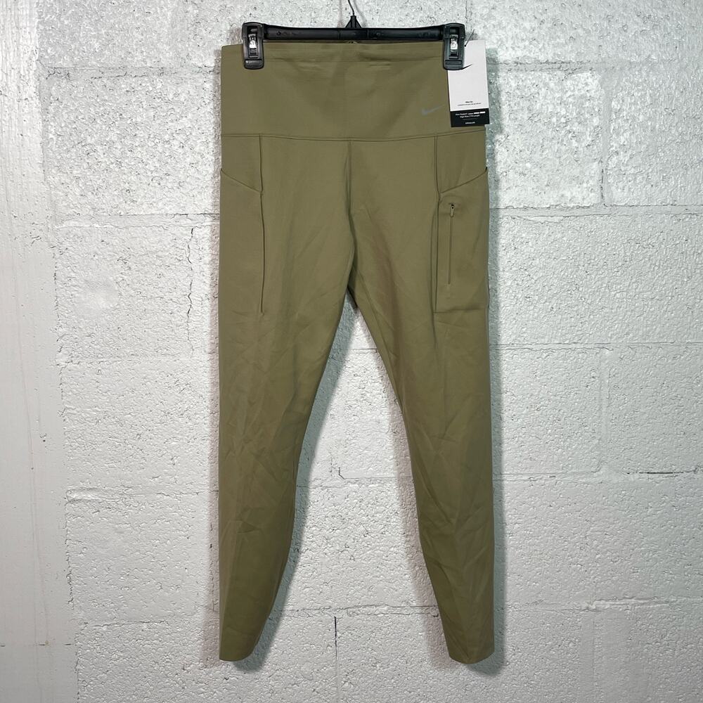 Nike Go Women's Firm Support 7/8 High-Rise Leggings L khaki